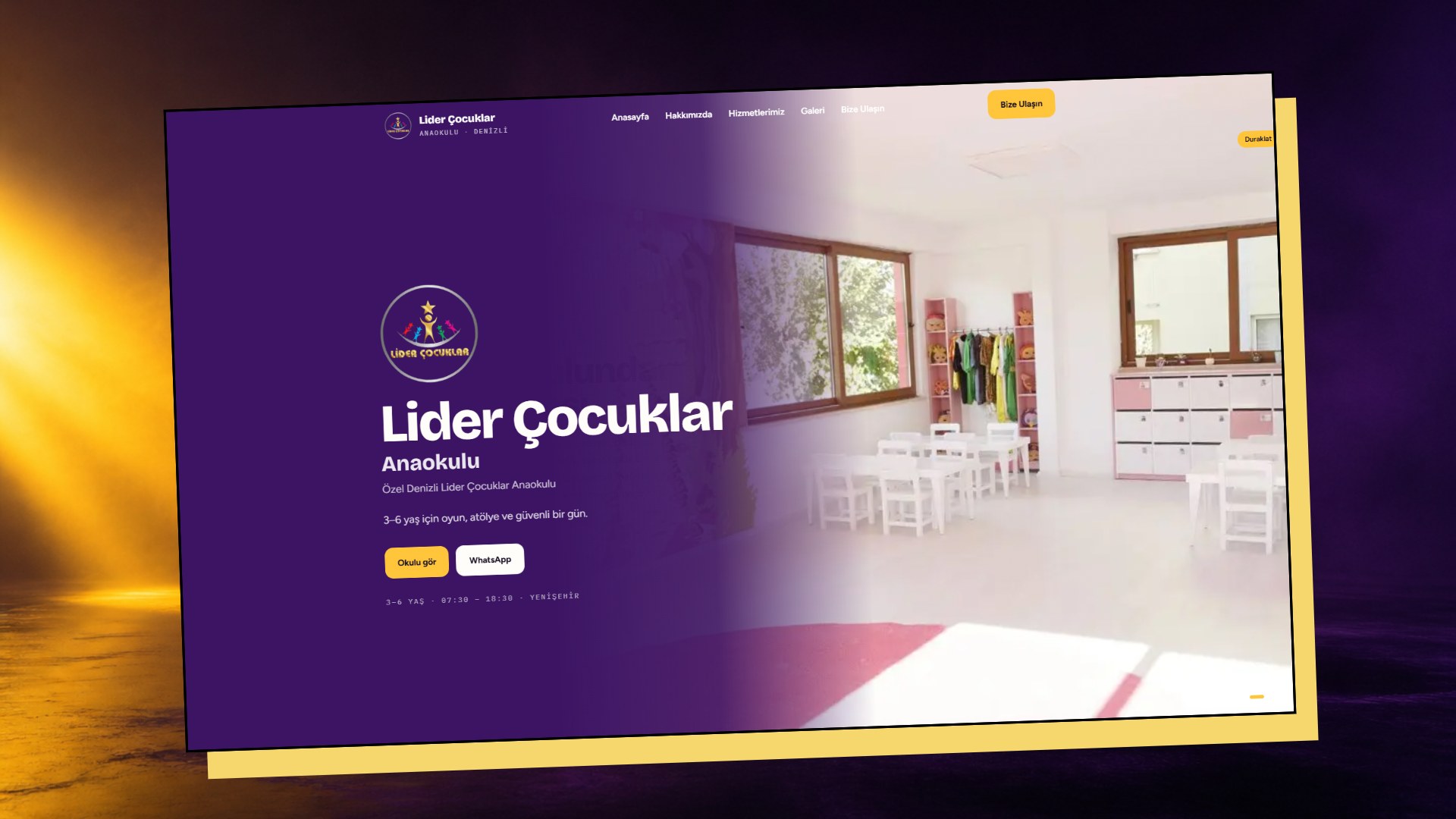 Lider Çocuklar Anaokulu web sitesi